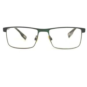 Evatik 9211 M216 Mens Eyeglasses Frames Black Green Rectangular 55-17-140